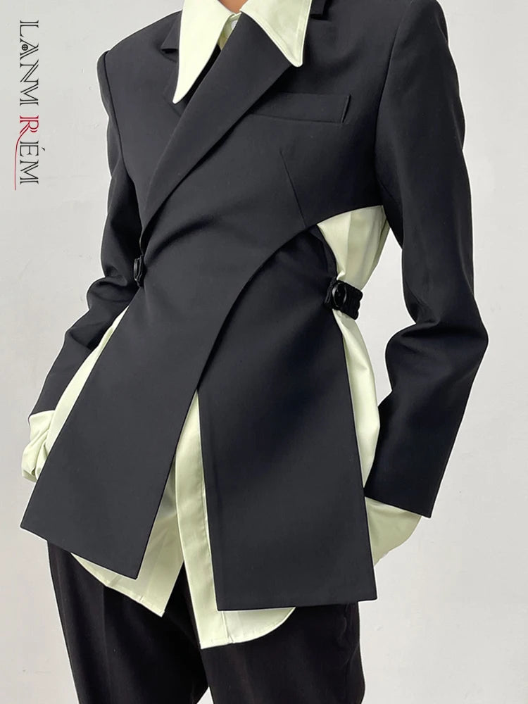 Blazer – Button Front Long Sleeve Regular Length – Cotton | KIMLUD