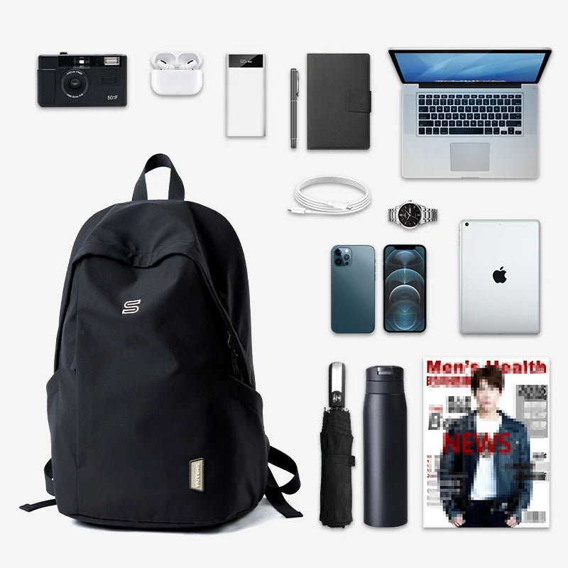Ultra minimalist Lightweight Laptop Backpack Men Women Casual Waterproof Outdoor Travel Sport Rucksack Youth Teenage School Bag