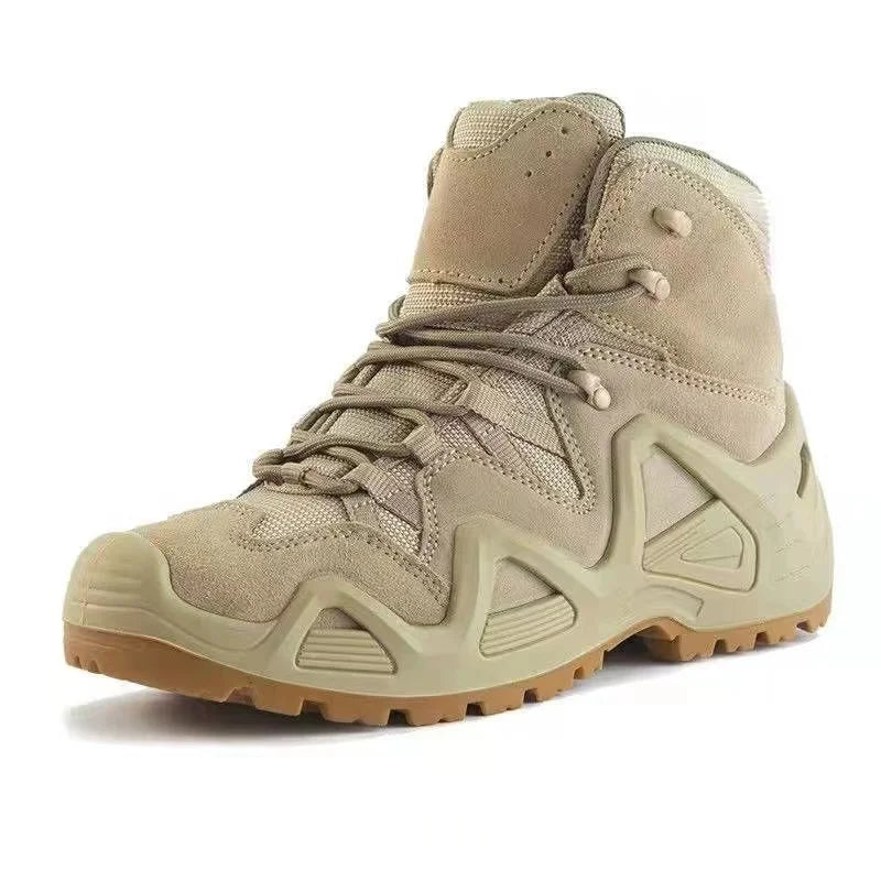 Cow Suede Desert Boots Rugged Outdoor Non-slip — Sand | KIMLUD