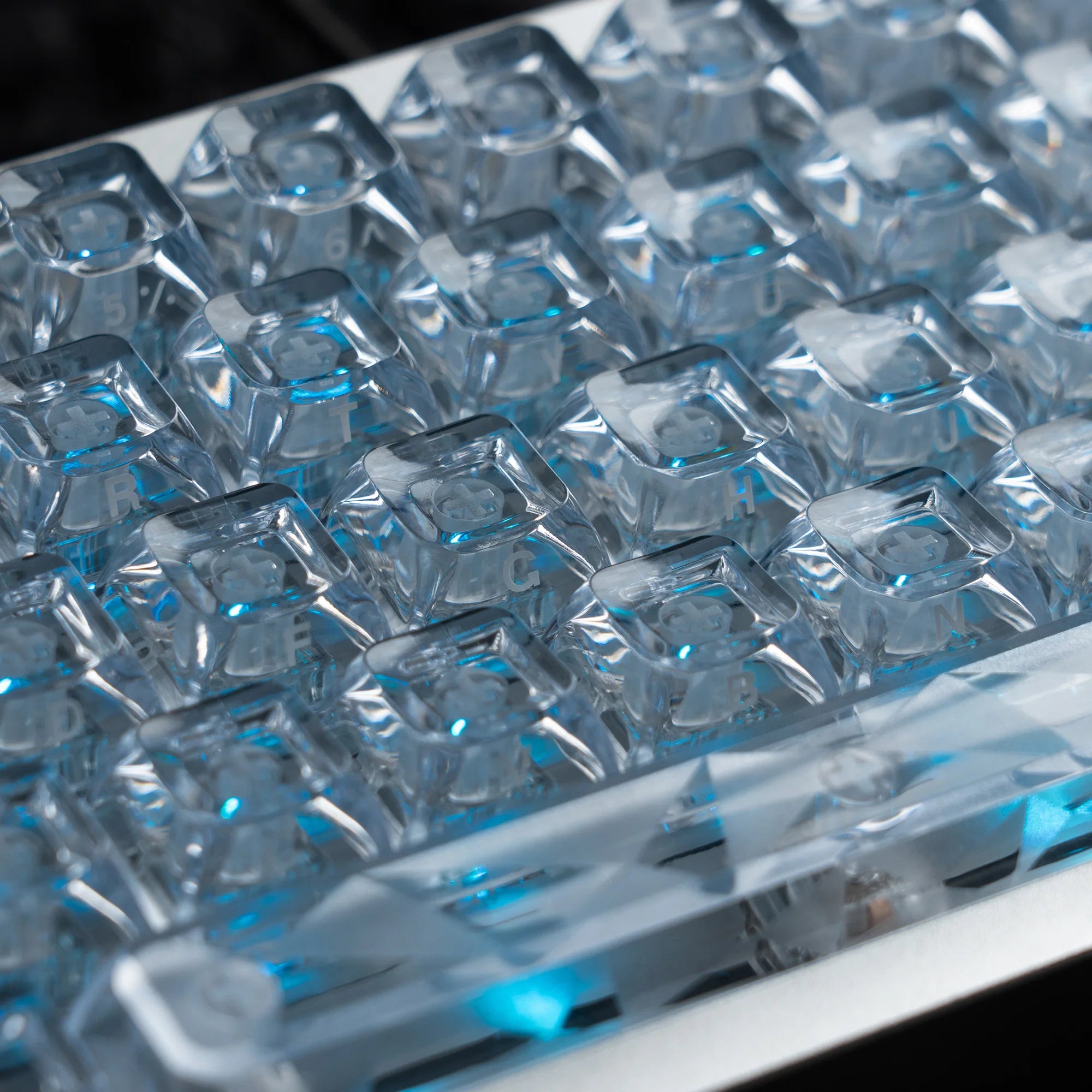 Keycap Set – Ice Cube – ASA Profile – Transparent | KIMLUD