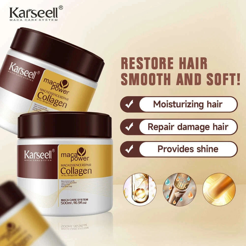 karseell-500ml-collagen-hair-treatment-deep-repair-conditioning-argan-oil-hair-mask-essence-for-dry-damaged-hair-all-hair-typekimlud-womens-fashion-34619712