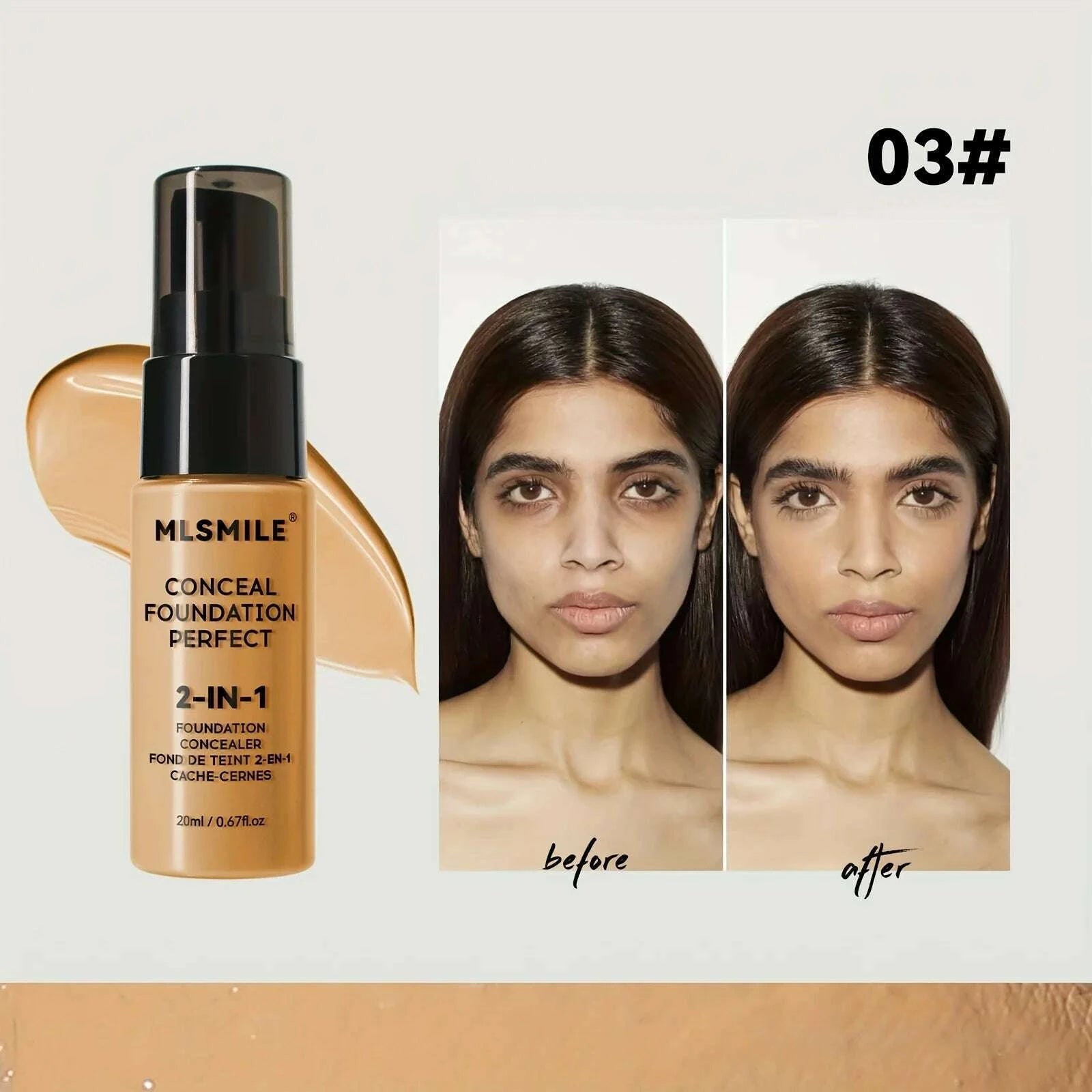 2-in-1-oil-control liquid-foundation-and-conceal-full-coverage-long-lasting-waterproof-hydrating-and-brightening-concealerkimlud-womens-fashion-34598812