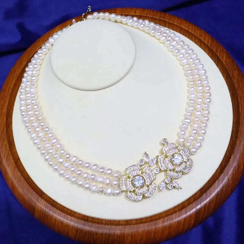 2rows-freshwater-pearl-whitegray-round-8-9mm-necklace-24-26-fppj-wholesale-for-woman-gift-kimlud-kimlud-33912931