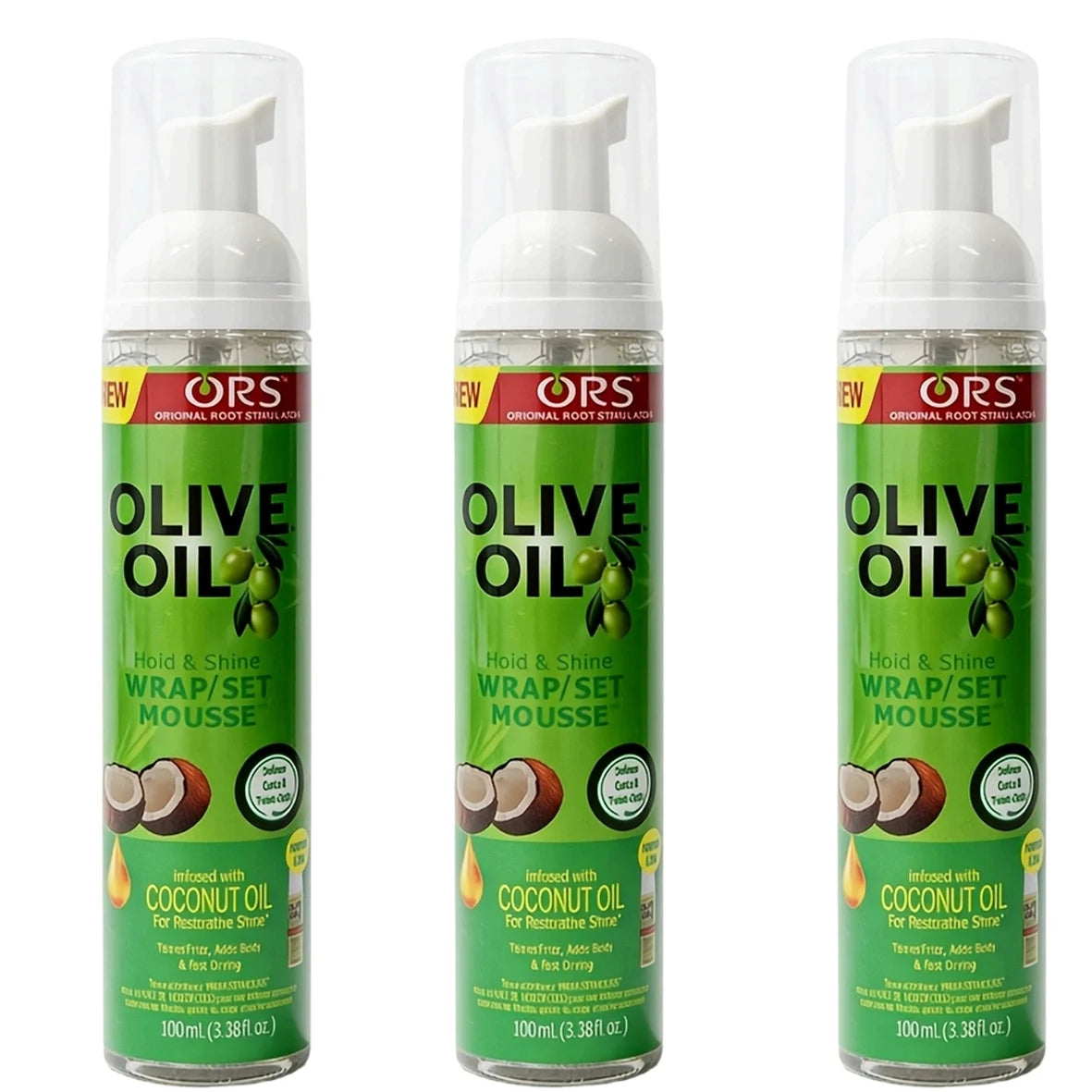 Curly Hair Mousse(100ml) For Wigs Strong Hold Olive Oil Hair Styling Mousse Anti-Frizz Hair Foam Mousse For Styling Hair Women