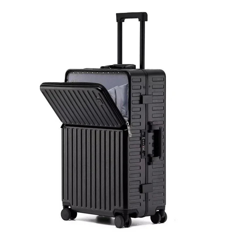 Formsio 20"24"26" Spinner Carry On Suitcase Bag Hand Luggage Check In Aluminum Frame Laptop PC Business Trolley Case With Wheel