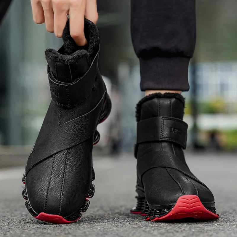 Men's Winter Boots – Waterproof Non-Slip – Plush Lined | KIMLUD
