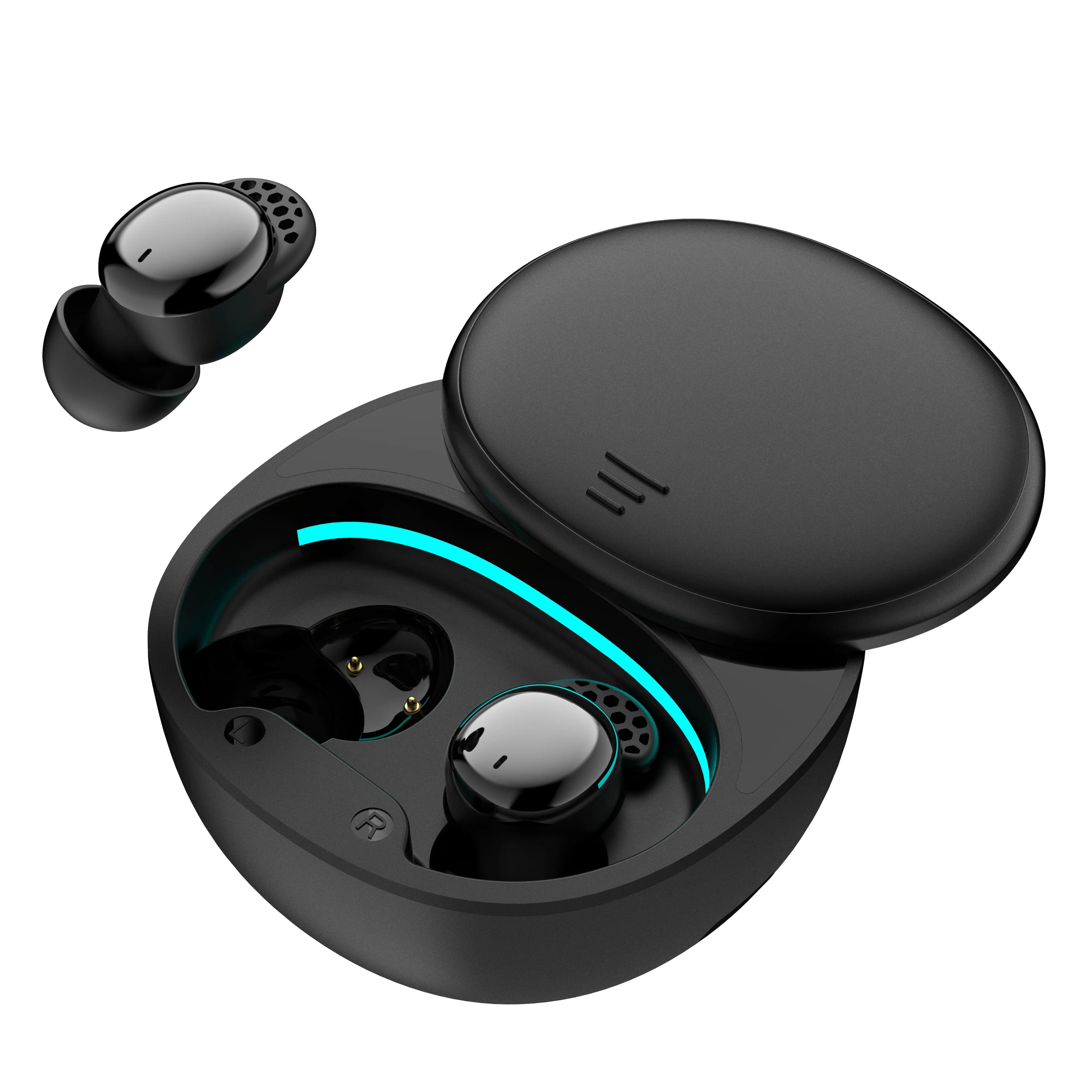 Satin-Matte ABS Earbuds Sleep-Optimized Noise-Blocking — Mint Green | KIMLUD