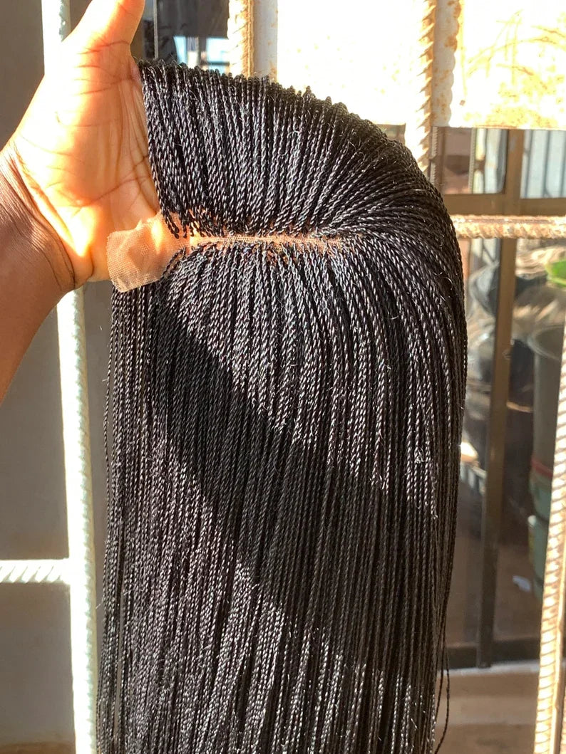 Afro Twist Braided Wig – Glueless Senegalese Twist – Kanekalon | KIMLUD