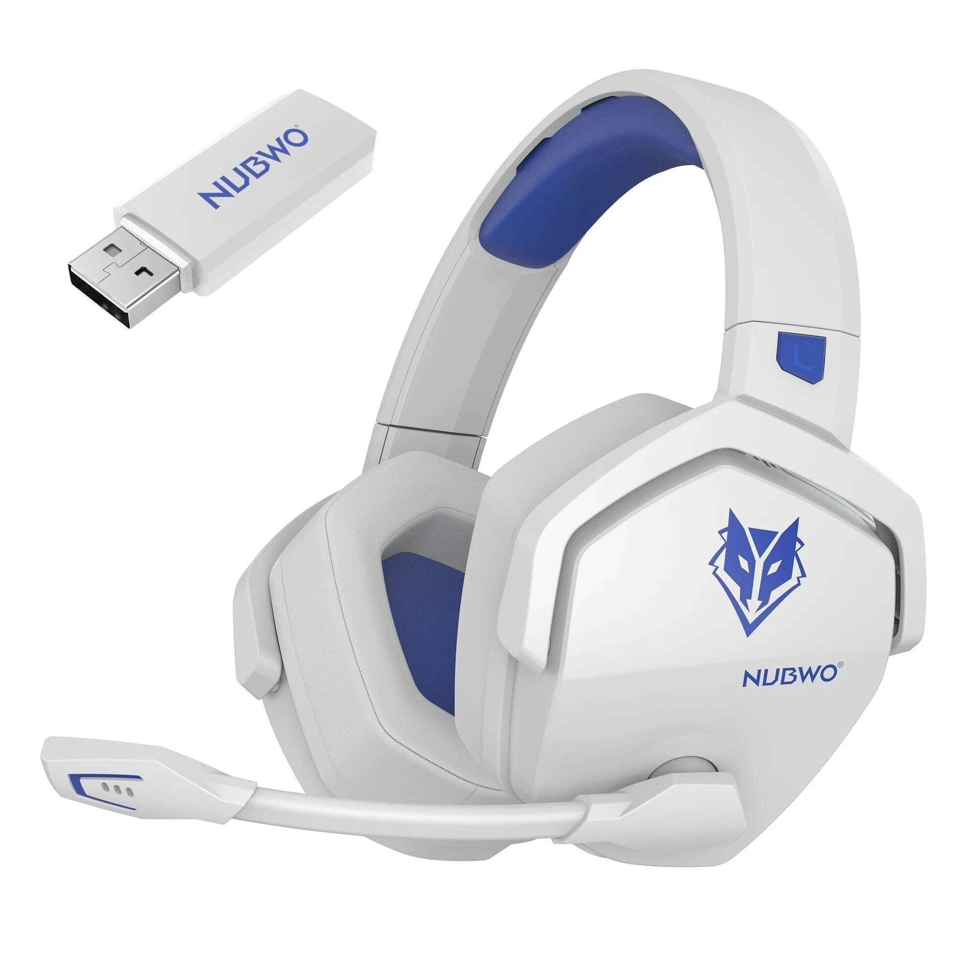 KIMLUD, NUBWO G06 Dual Wireless Gaming Headset with Microphone for PS5, PS4, PC, Mobile, Switch 2.4GHz Wireless Bluetooth Headphone, KIMLUD Womens Clothes