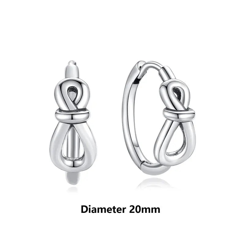 Sterling Silver Stud Hoop Earrings Crown Heart Bee — Rose Gold | KIMLUD