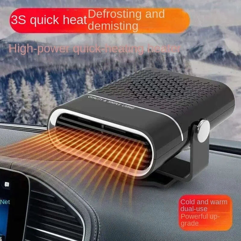 KIMLUD, Car Heater Fan 200W 12V/24V Car Heater Electric Cooling Heating Auto Windshield Defroster Defogging Demister Car Anti-Fog Heater, KIMLUD Womens Clothes
