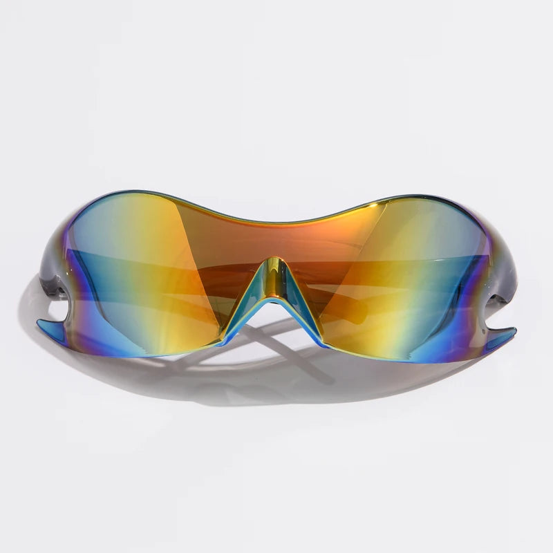 Punk Style Sunglasses UV400 Shield — Black | KIMLUD