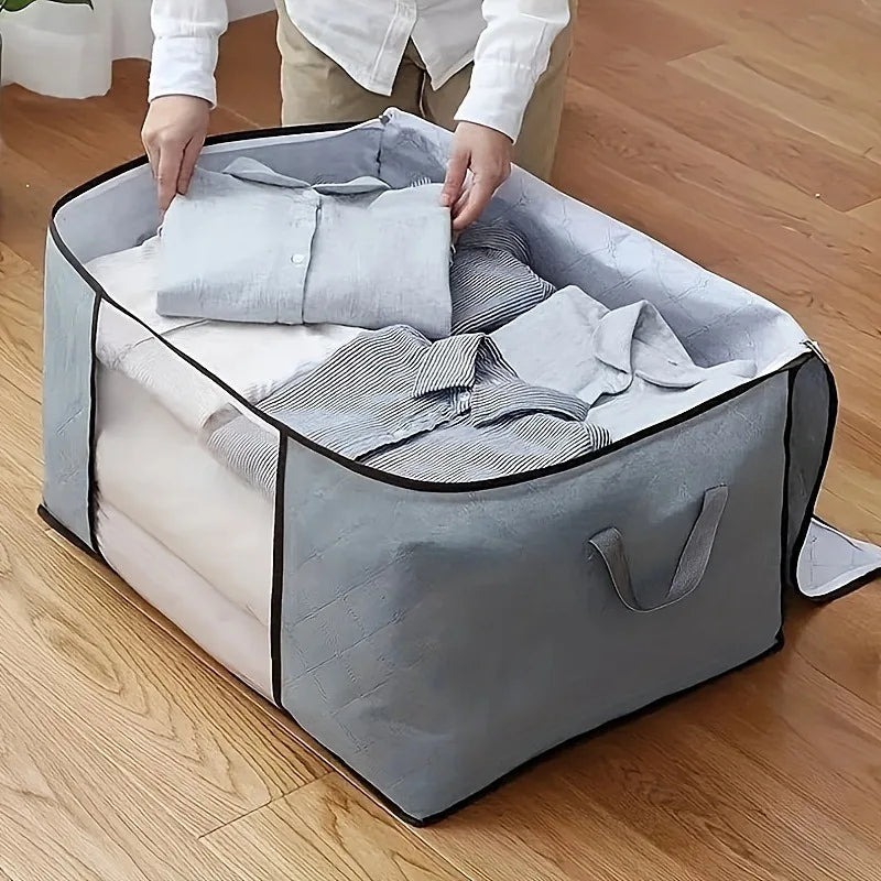 Polyester Storage Bag With Window — Clear | KIMLUD
