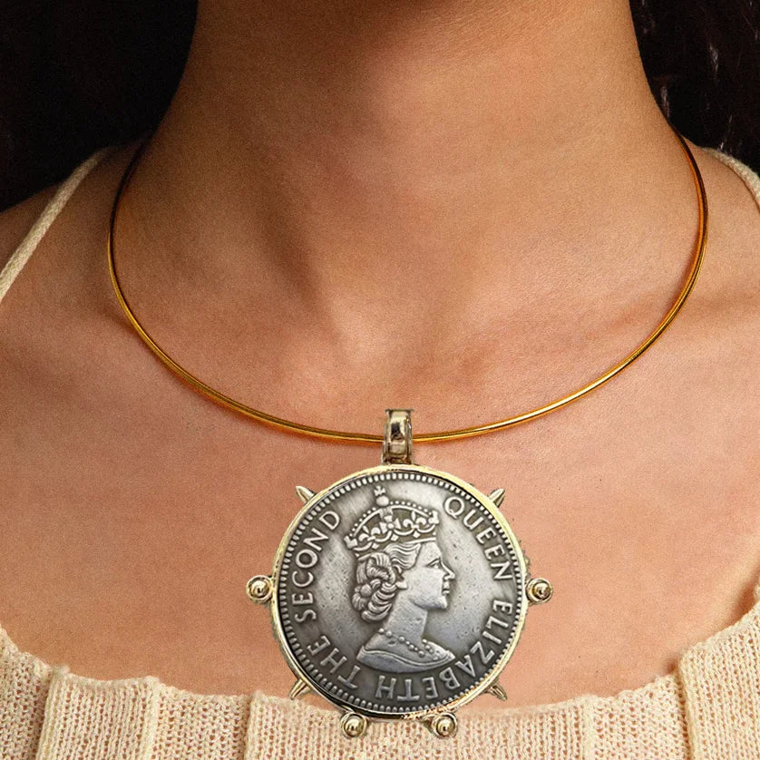 Copper Gothic Cuban Chunky Necklace — Copper | KIMLUD