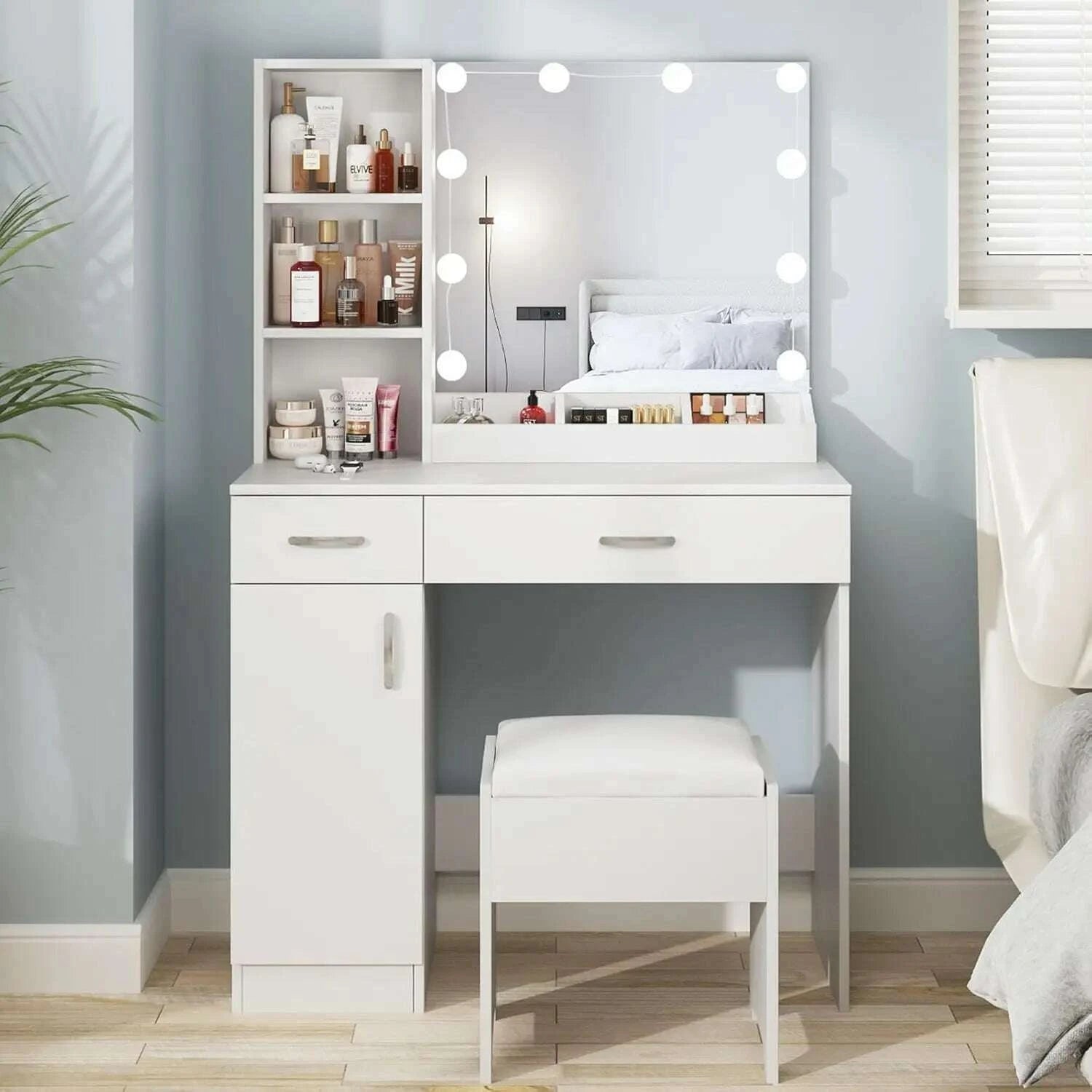 dressing-table-makeup-vanity-desk-with-lighted-mirror-power-strip-black-vanity-table-set-with-lights-and-lots-storage-kimlud-kimlud-33921537