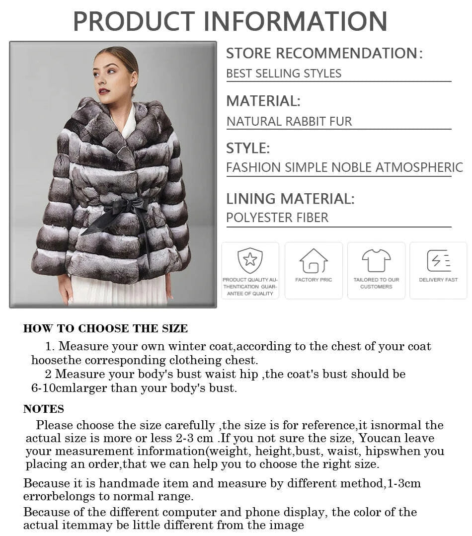 KIMLUD, Natural Rex Rabbit Fur Jacket With Hood Women's Winter Jacket Real Rabbit Fur Coat With Belt Hot Selling Genuine Leather Jackets, KIMLUD Womens Clothes