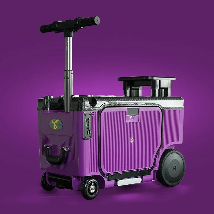 Smart Riding Boarding Bag Elderly Scooter 20-Inch Electric Luggage Multi-Function Trolley Suitcase