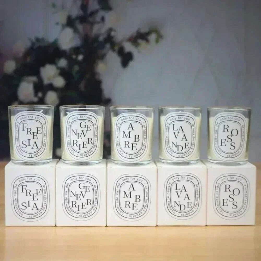 KIMLUD, 2025 Fragrance Scented Candle Romantic Gift Transparent Jar Aromatic Candles Light for Wedding Guest, KIMLUD Womens Clothes