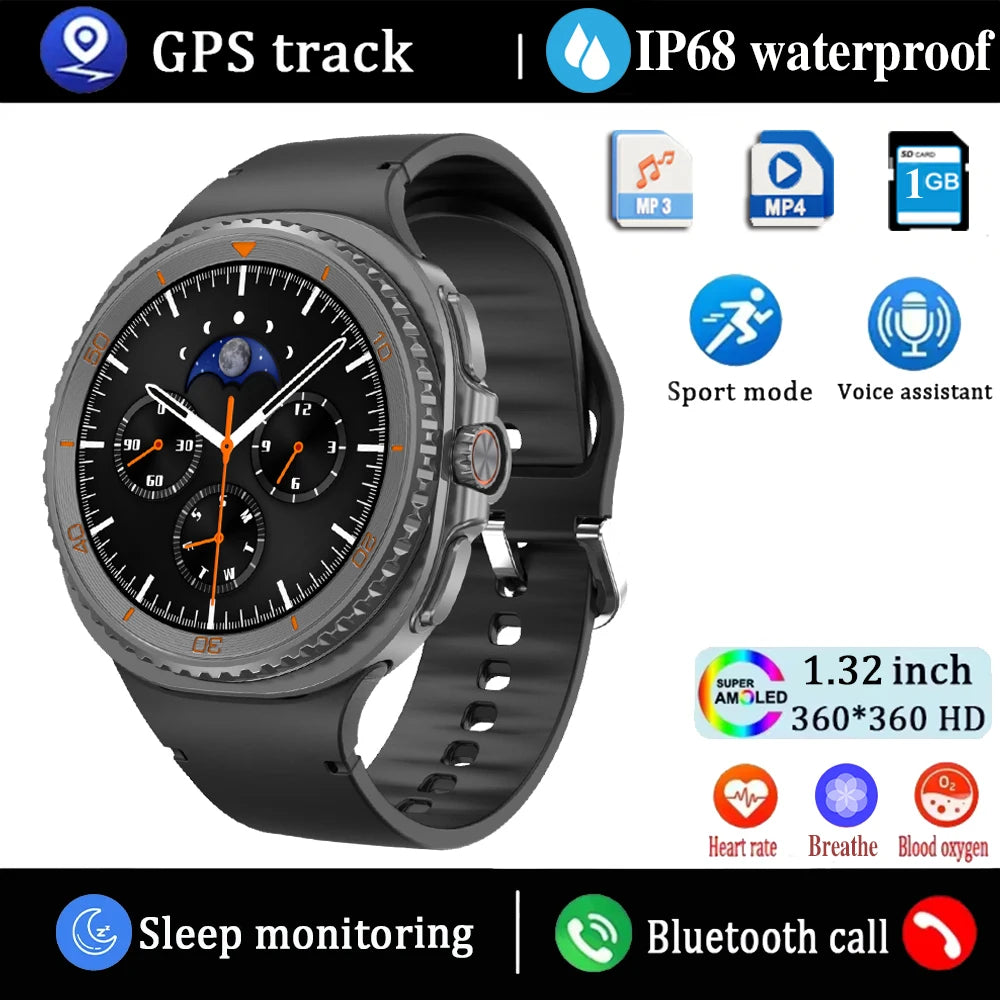 2025 New Smart Watch 8 Ultra GPS Tracking Watches Men Women AMOLED Always Display Bluetooth Call Sports Smartwatche For Android