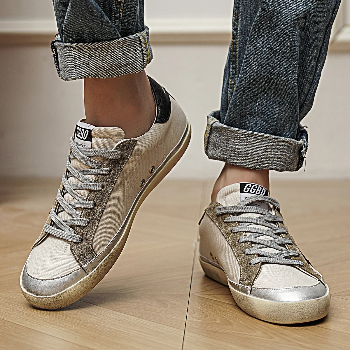 Comfortable Fashion Classic Spring Height-Increasing Two-Layer Cowhide Casual Couple Men's TrendSneakers35-45High-Quality Summer