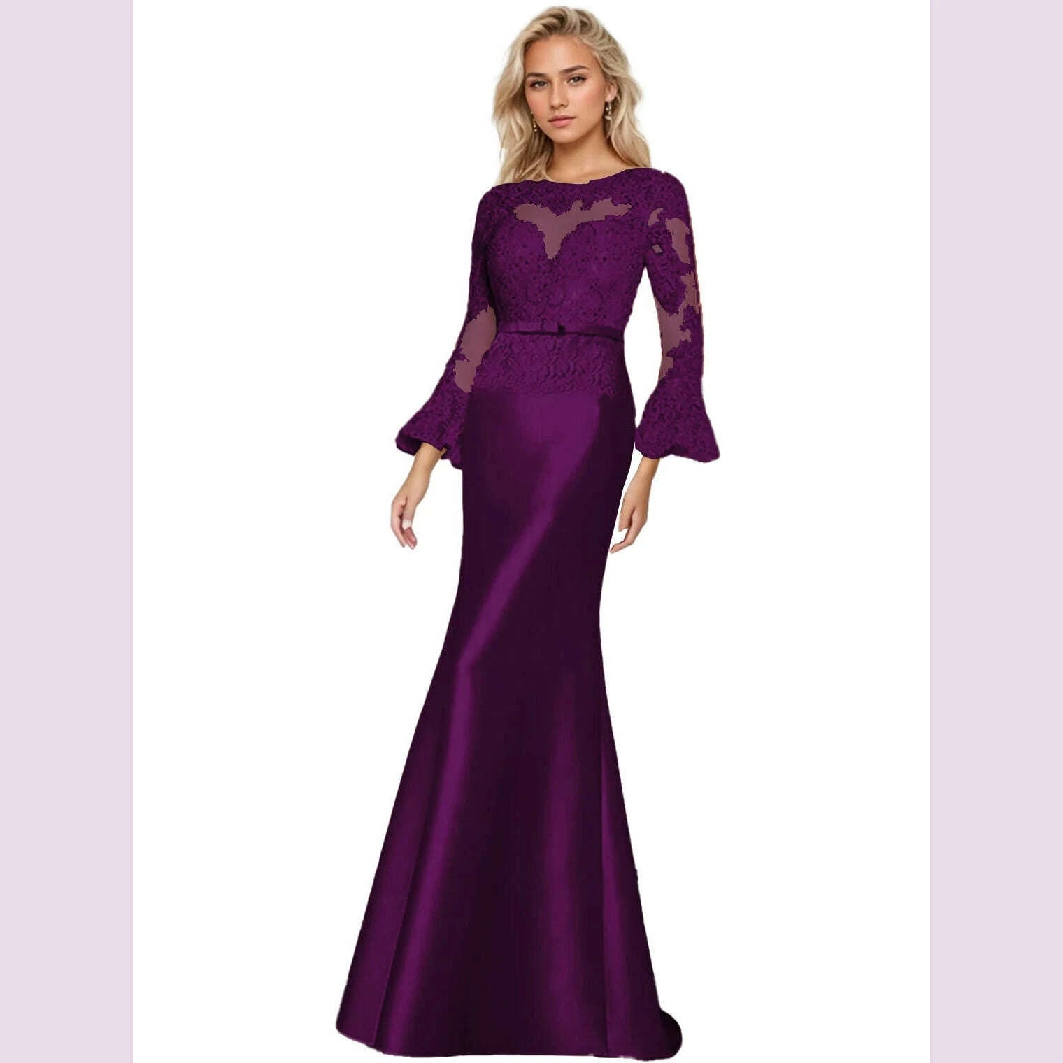 elegant-sheath-wedding-guest-dress-scoop-neck-long-sleeve-satin-lace-beading-applique-sweep-train-prom-gown-2025-free-customized-kimlud-kimlud-33921705