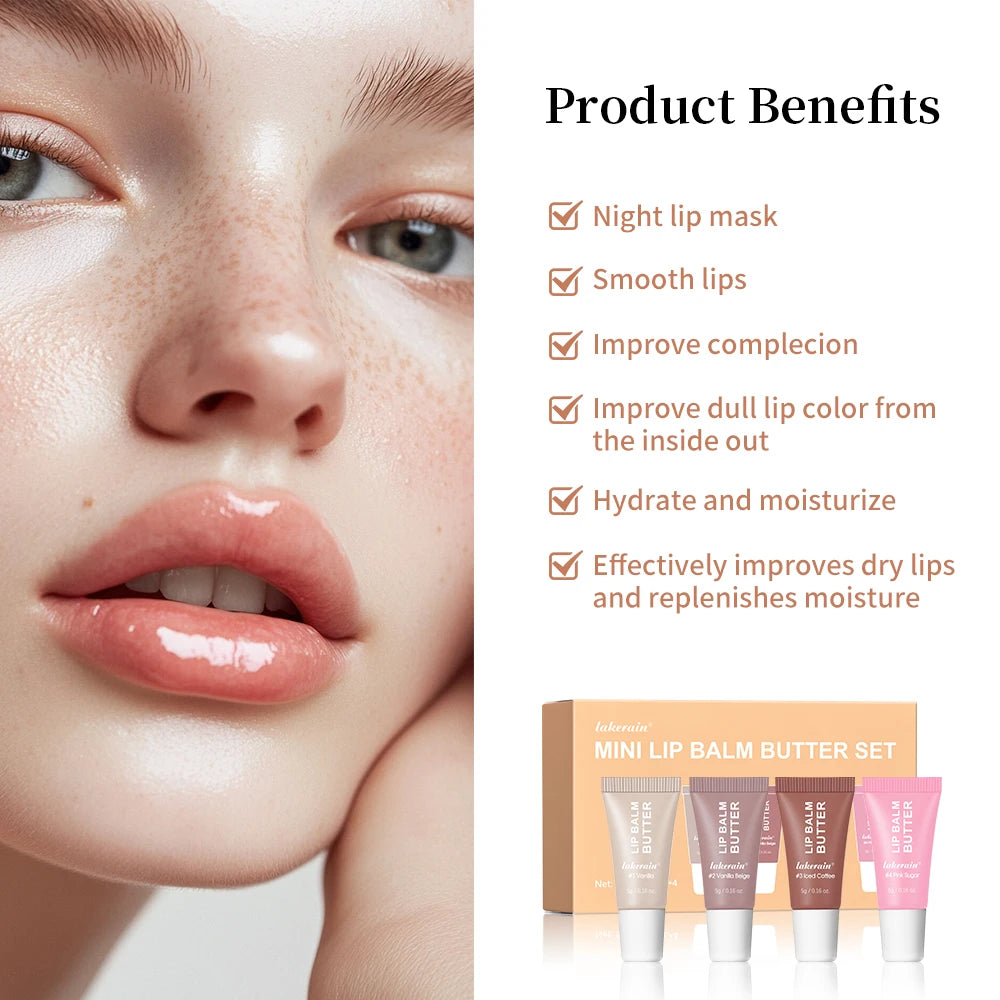 Moisturizer Lipbalm Exfoliating for Lips Gift Sets Summer Lip Care of the Lips Butter Balm Makeup Travel Size