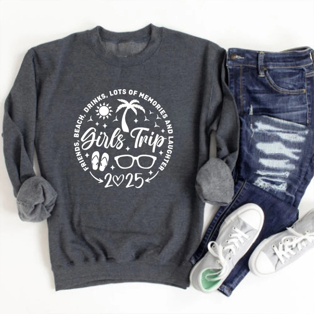 Soft Knit Graphic Print Sweatshirt — Beige | KIMLUD
