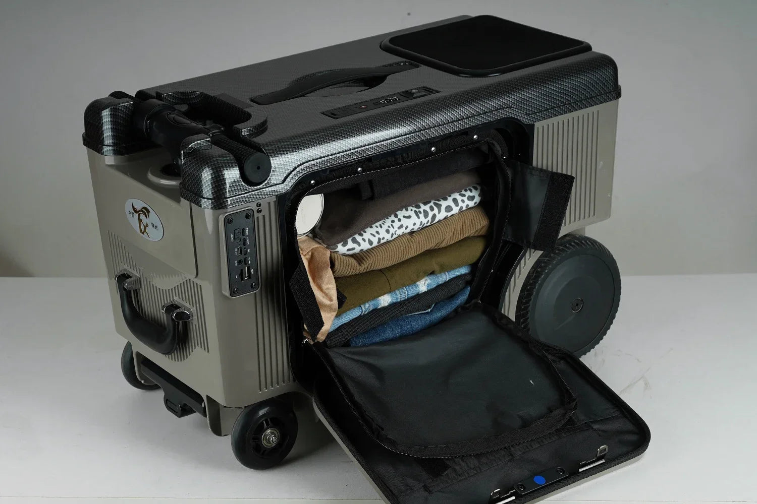 Smart Riding Boarding Bag Elderly Scooter 20-Inch Electric Luggage Multi-Function Trolley Suitcase