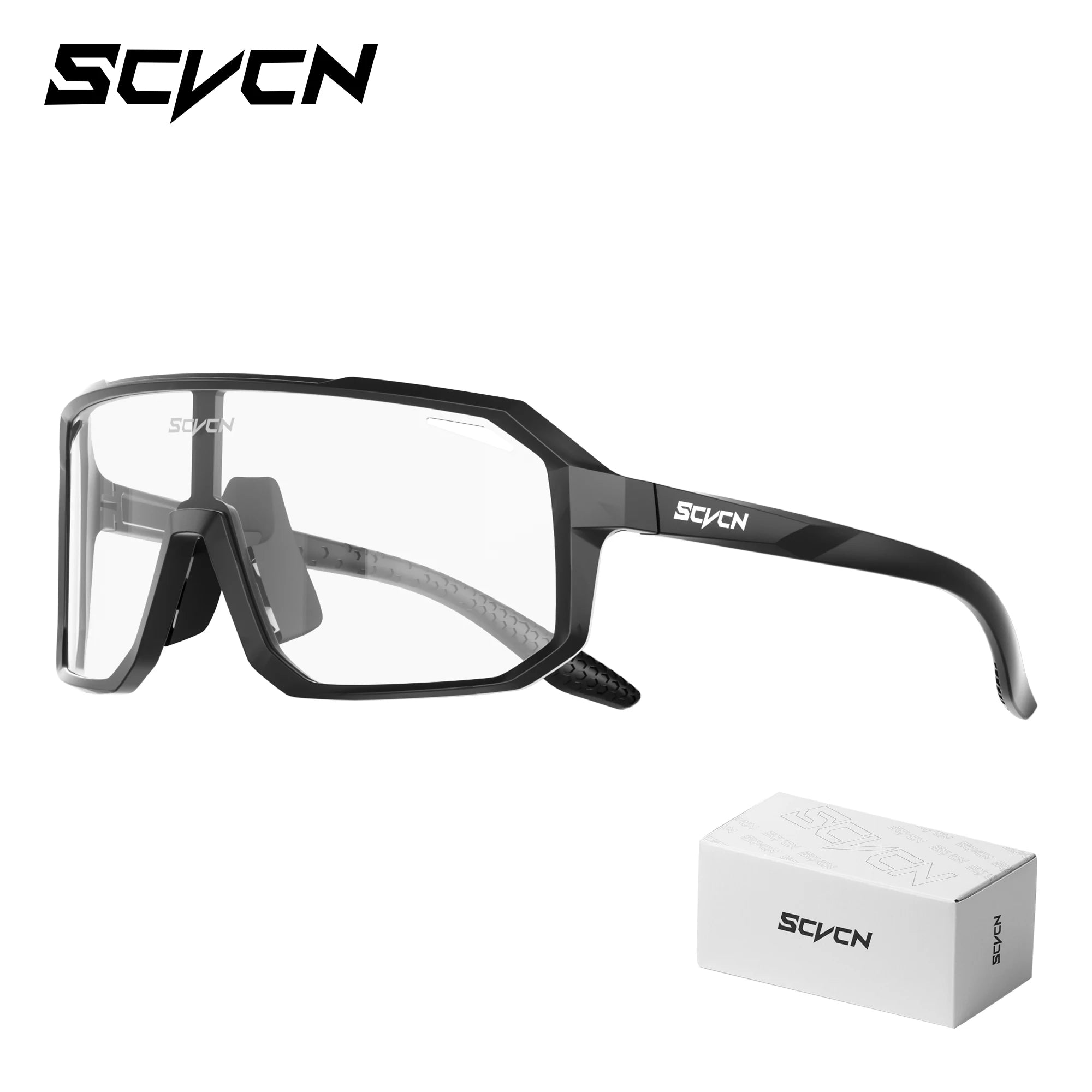 SCVCN New Riding Cycling Sunglasses Outdoor Sports Running Goggles Men's Mtb Bicycle Glasses Women Cycling Eyewear 1 Lens