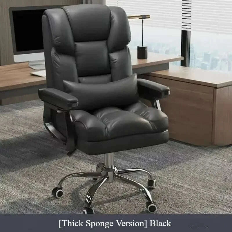 KIMLUD, Modern Ergonomic Office Chair - PU Leather Computer Desk Chair with Swivel, Comfortable Executive Chair for Home/Office/Gaming, KIMLUD Womens Clothes
