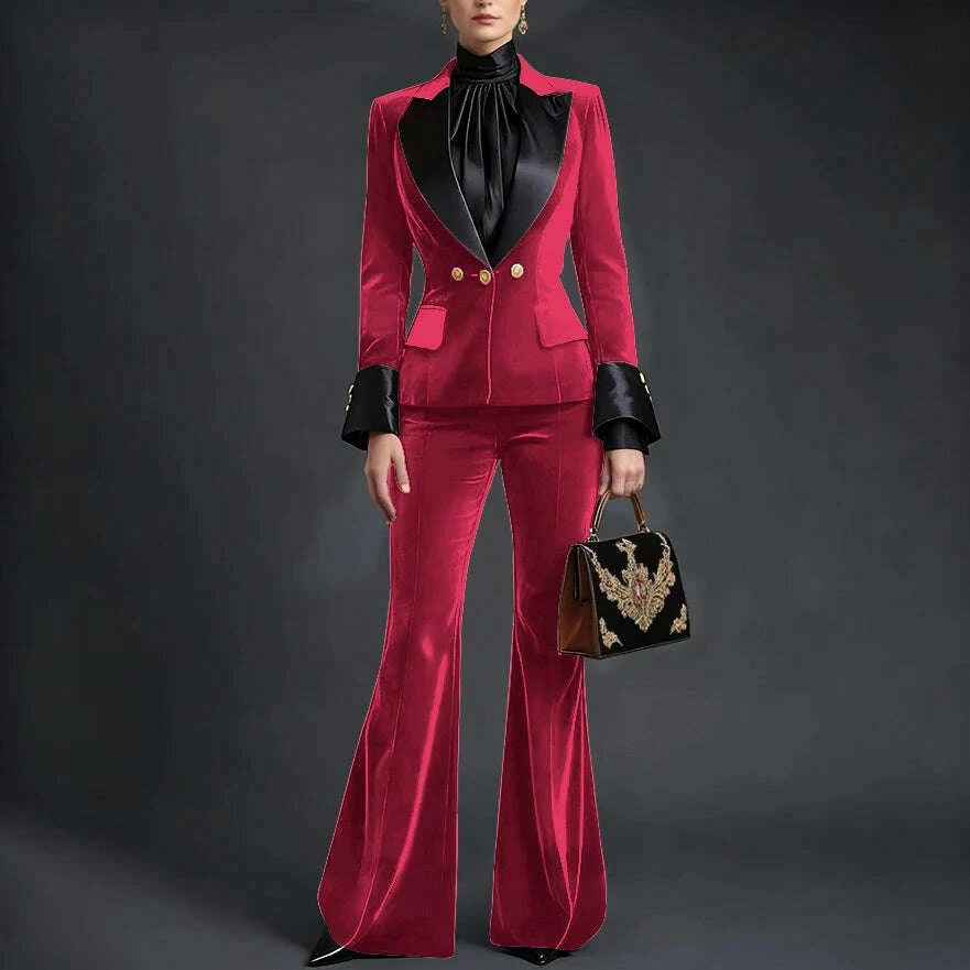 luxury-velvet-womens-burgundy-suits-three-buttons-2-piece-set-vintage-satin-peaked-lapel-blazer-flared-pants-evening-outfitkimlud-womens-clothes-35081916
