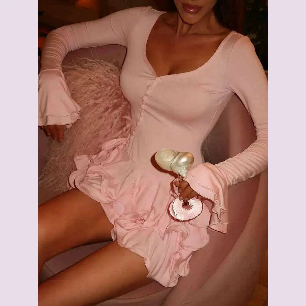 blifanbo-flare-sleeve-ruffle-sexy-v-neck-mini-dress-women-robe-irregular-single-breasted-high-waist-slim-a-line-club-dresskimlud-womens-fashion-34606148