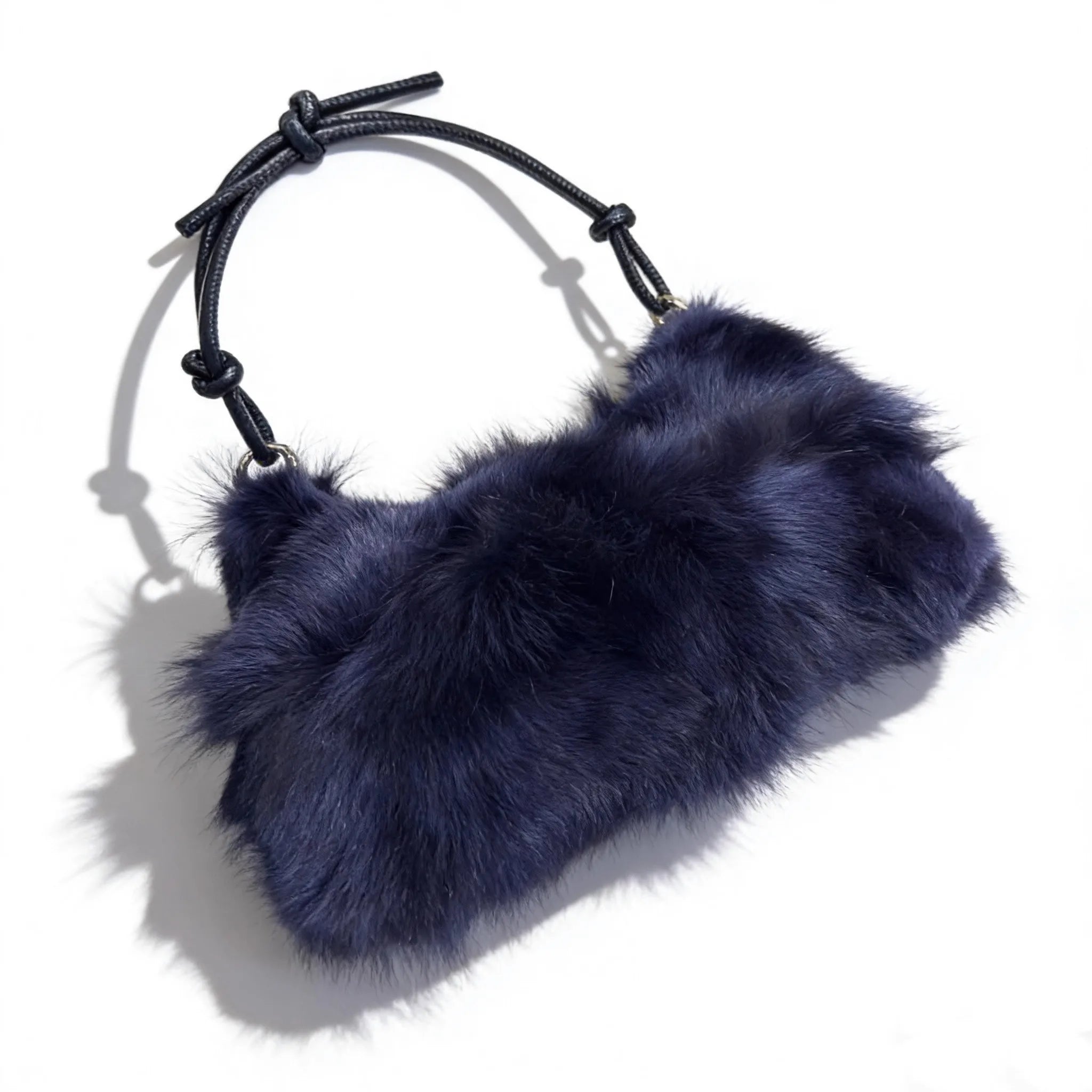 Winter Fox Fur Bag Women's Bag Fashion Handbag Ladies Bags Purses Women Shoulder Bag Real Silver Fox Fur Messenger Bags