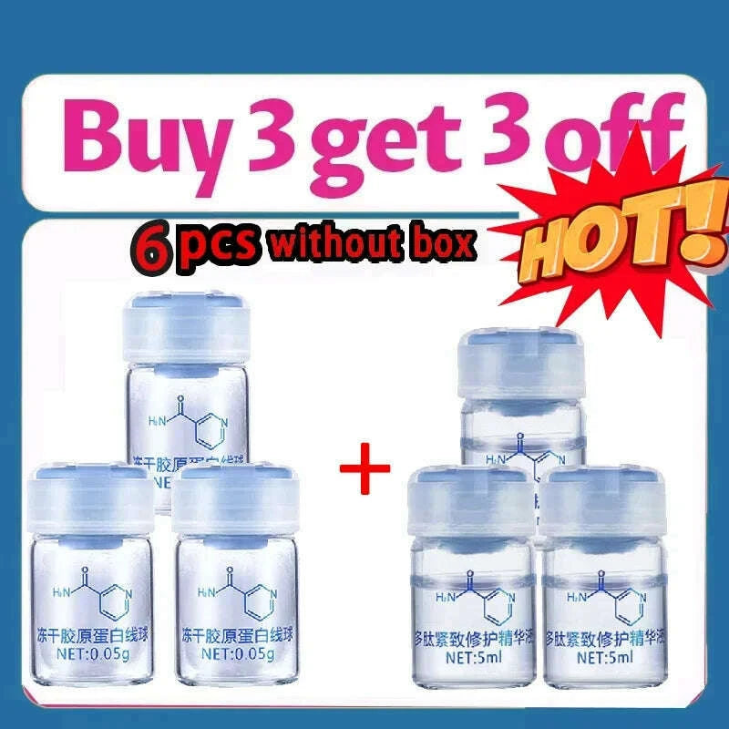 korea-facial-hydrolyzed-silk-protein-collagen-thread-ball-serum-moisturiz-hydration-lifting-firm-fine-lines-essence-skincarekimlud-womens-fashion-34598527