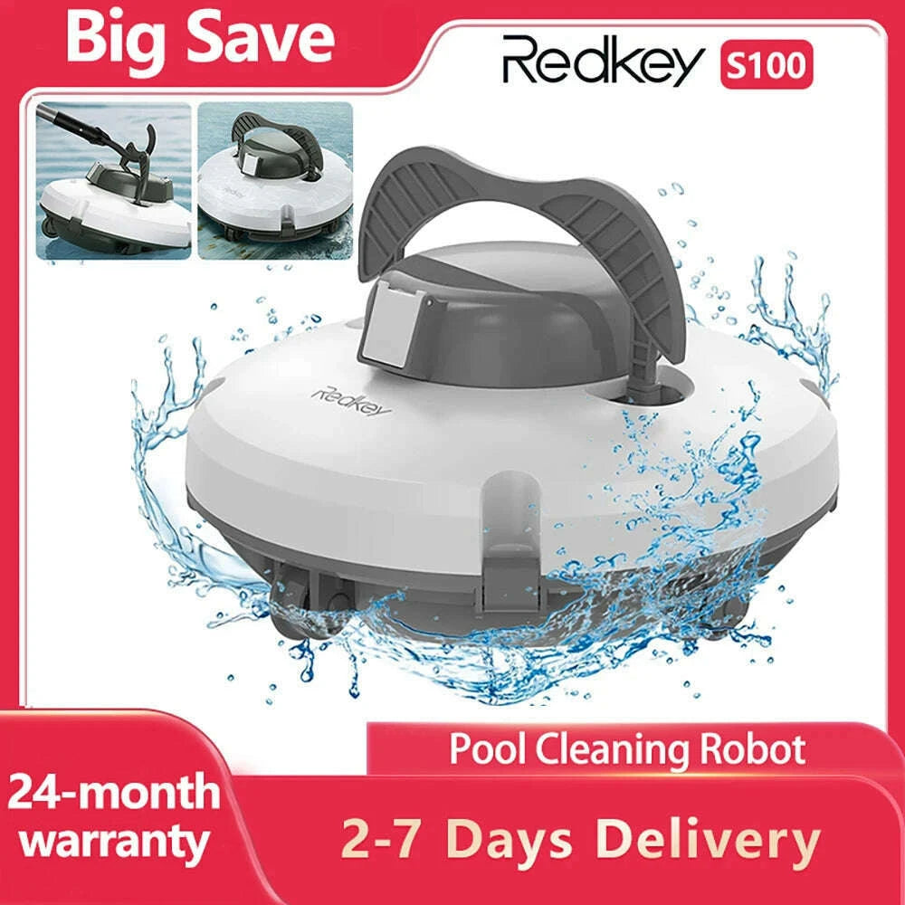 redkey-s100-cordless-robotic-pool-cleaner-vacuum-ipx8-waterproof-5200mah-recharge-130-mins-self-parking-swimming-pool-cleanerkimlud-womens-fashion-34607147