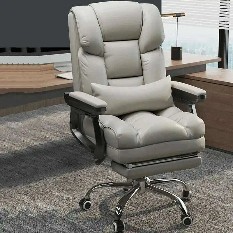 KIMLUD, Modern Ergonomic Office Chair - PU Leather Computer Desk Chair with Swivel, Comfortable Executive Chair for Home/Office/Gaming, KIMLUD Womens Clothes