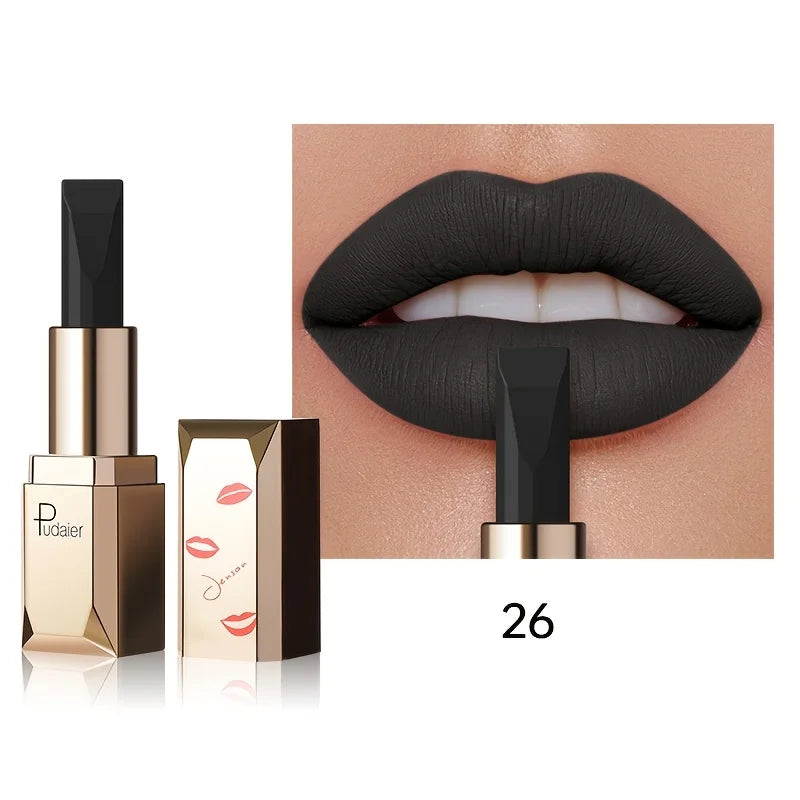 Long Lasting Matte Velvet Lipstick, Waterproof Sweat Resistant Formula, Silky Smooth Lip Color for Everyday & Valentine's Gift