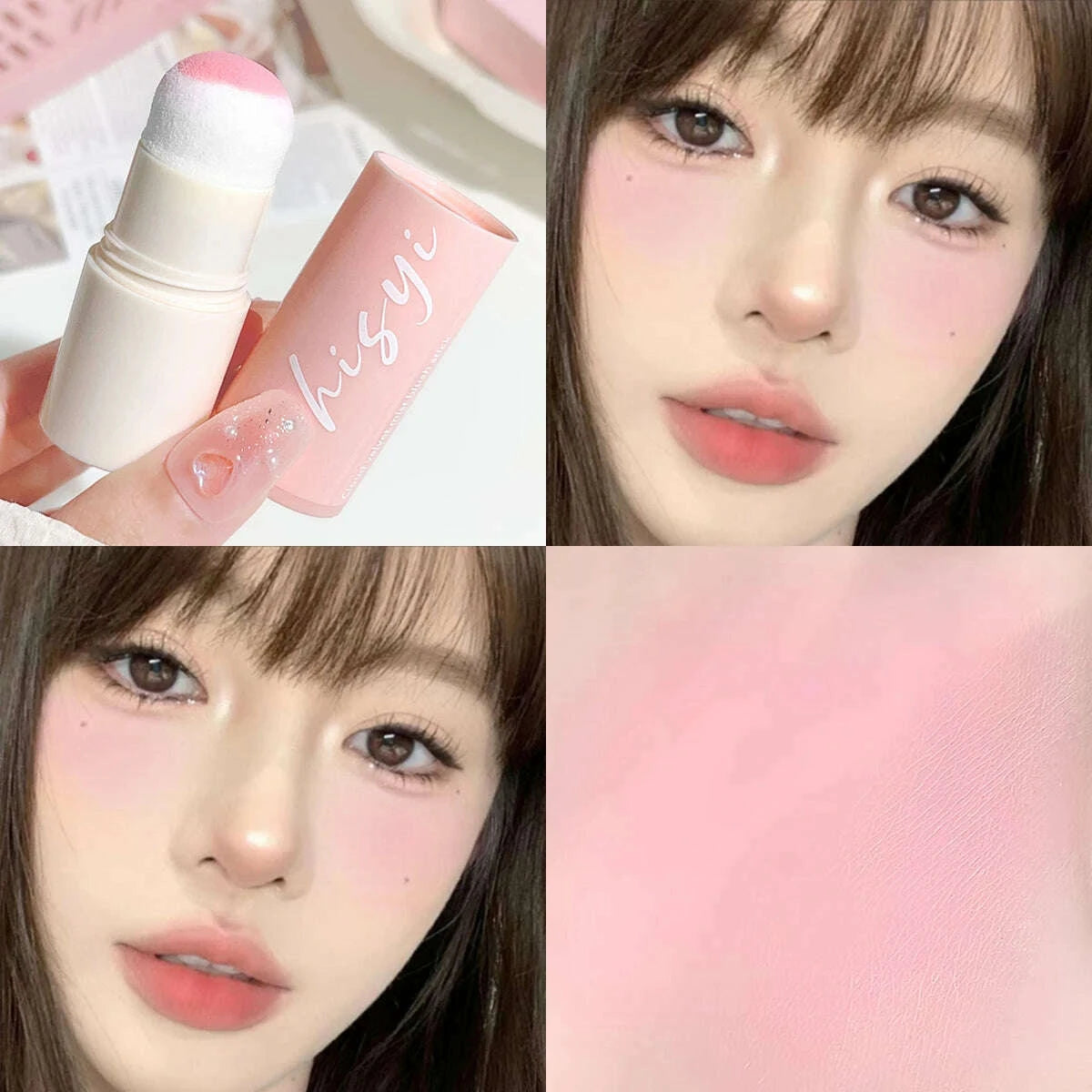 hisyi-yunrou-soft-fog-blush-stick---energetic-and-bouncy-korean-style-brightening-dual-use-for-lips-and-cheekskimlud-womens-fashion-34599223