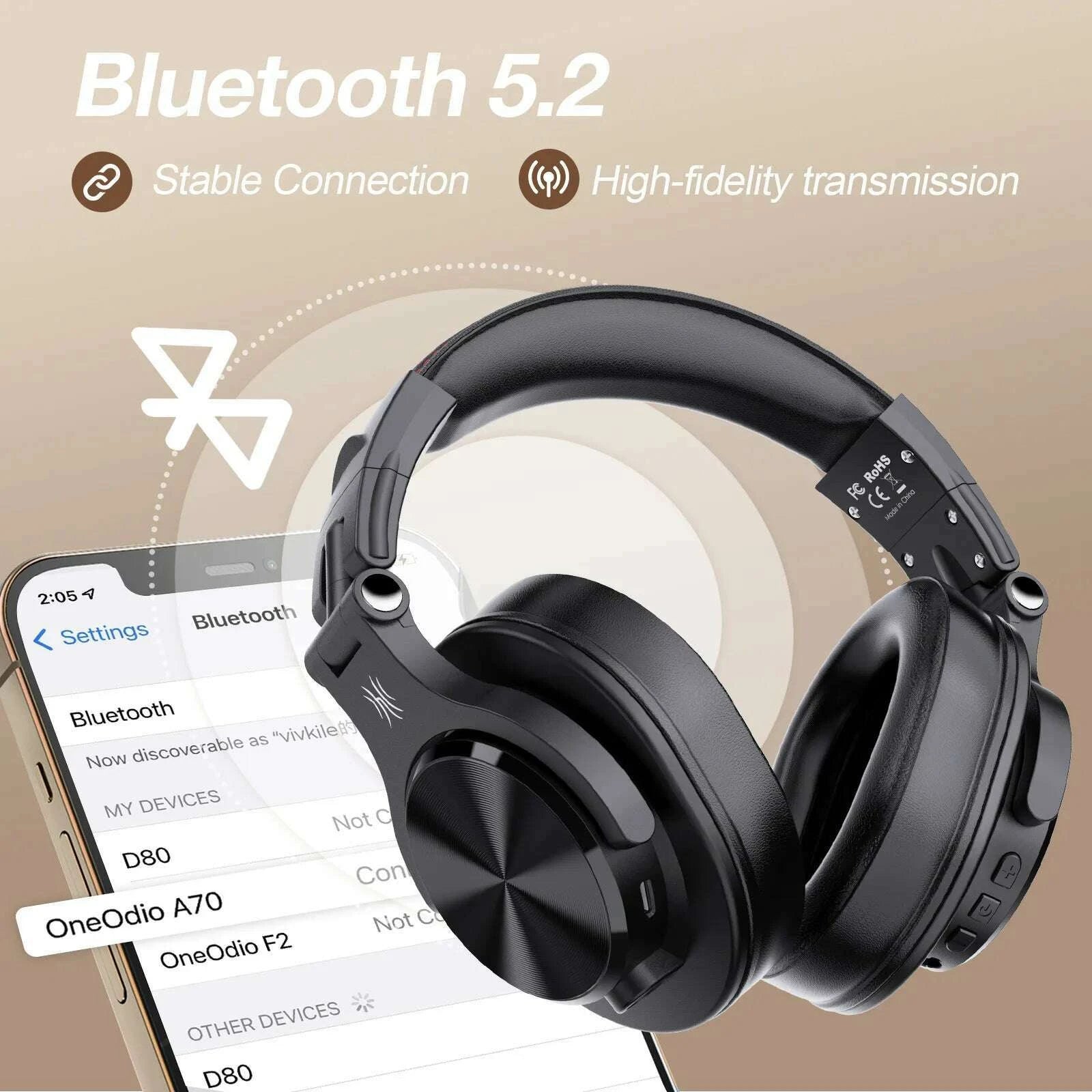 oneodio-fusion-a70-wireless-bluetooth-headphones-bluetooth-52-headphones-hi-res-audio-over-ear-72h-playtime-professional-studkimlud-womens-fashion-34626677