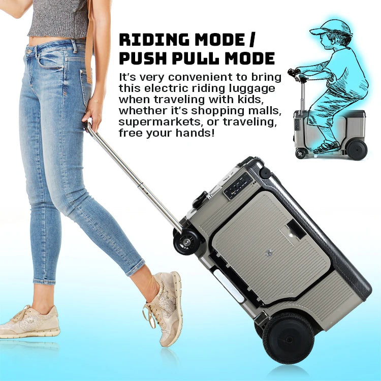ABS-PC Luggage 20 Inch Electric Trolley — Custom Color | KIMLUD