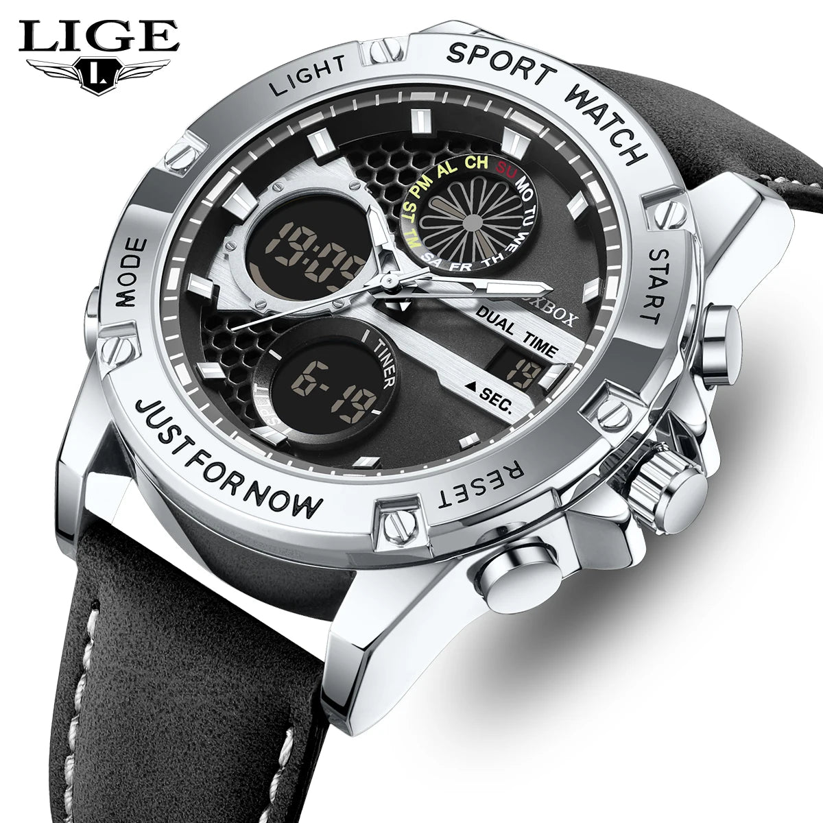 FOXBOX Fashion Military Watches for Men Luxury Original Sports Chronograph Watch Waterproof Quartz Clock Digital WristWatch