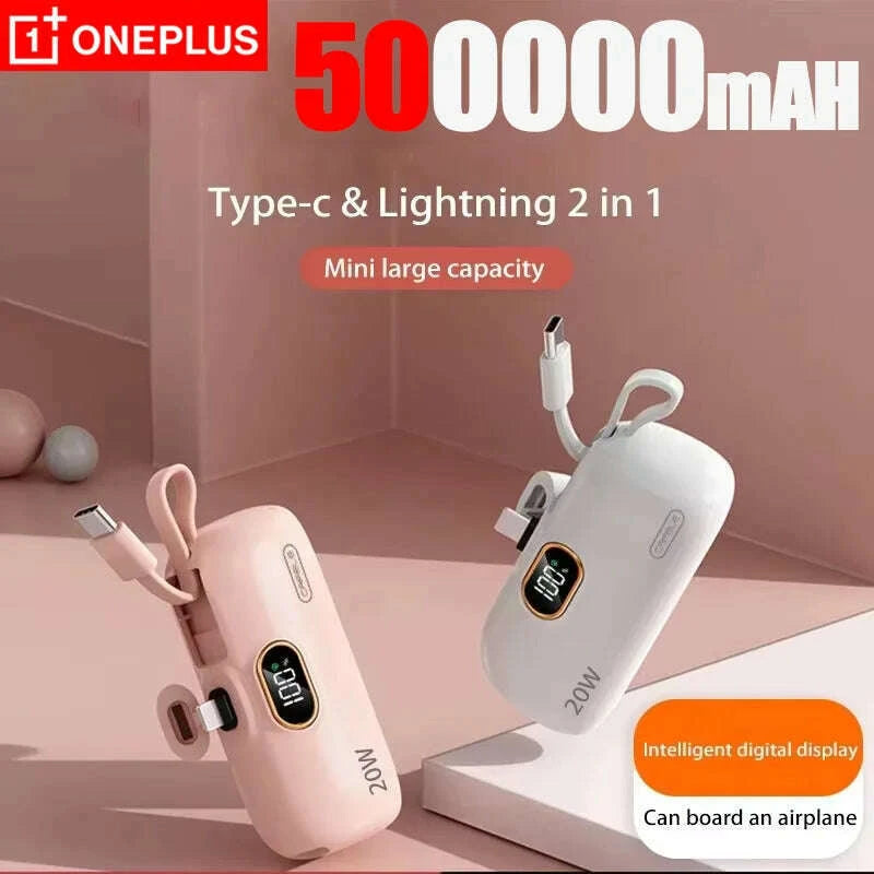 oneplus-10000mah-portable-power-bank-2--in-1-fast-charger-lightweight-high-capacity-pocket-power-bank-for-iphone-huawei-samsungkimlud-womens-fashion-34601901