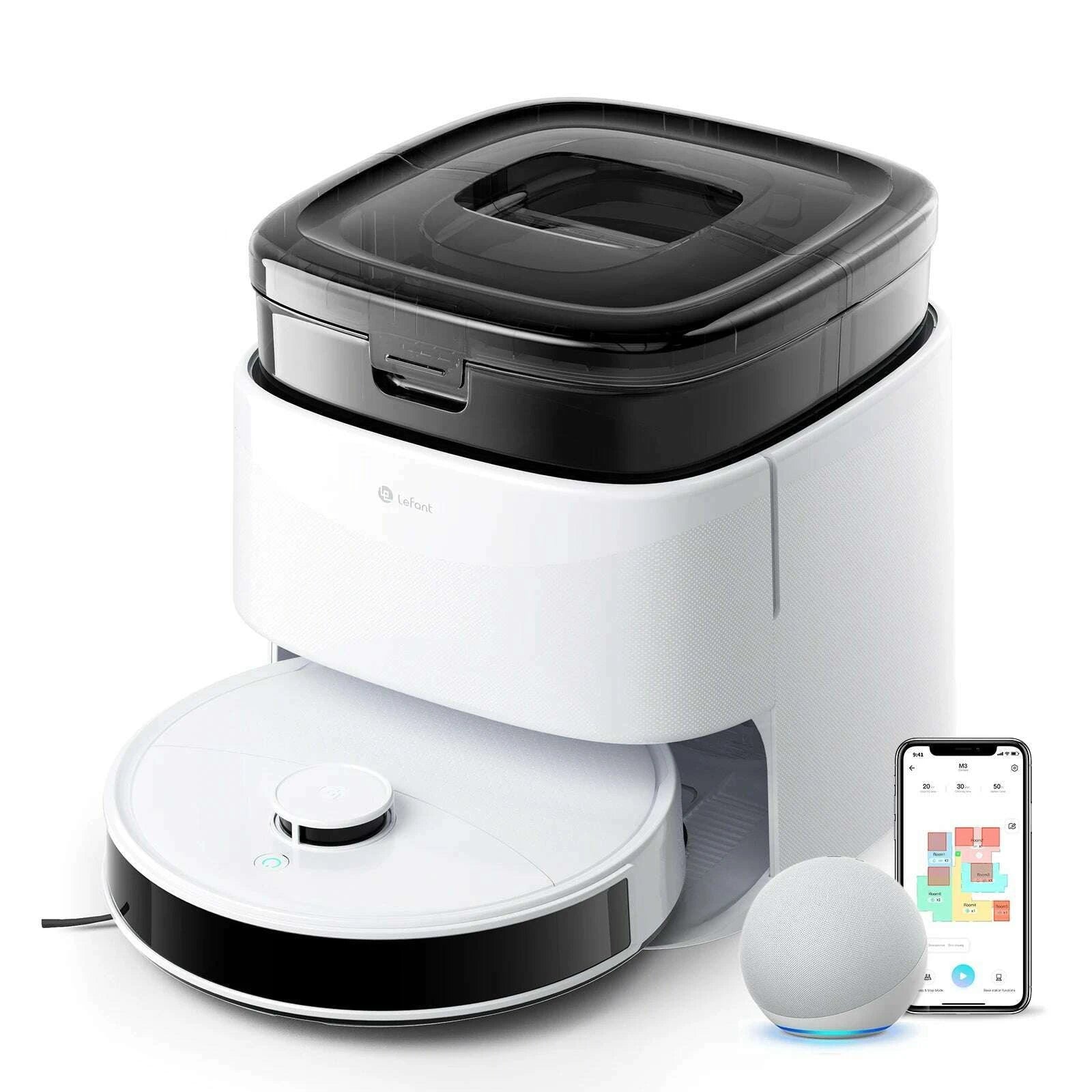 lefant-m3-m3l-robot-vacuum-cleaner-with-mapping-12000pa-suction-emptying-station-automatic-washing-and-drying-dtof-laserkimlud-womens-fashion-34607594
