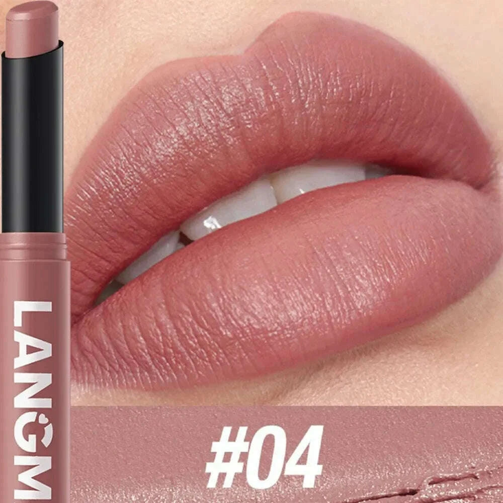 12-color-matte-lipstick-pencil-waterproof-long-lasting-non-stick-cup-lip-stain-tint-cosmetic-nude-lipstick-pen-makeup-maquillagekimlud-womens-fashion-34605919