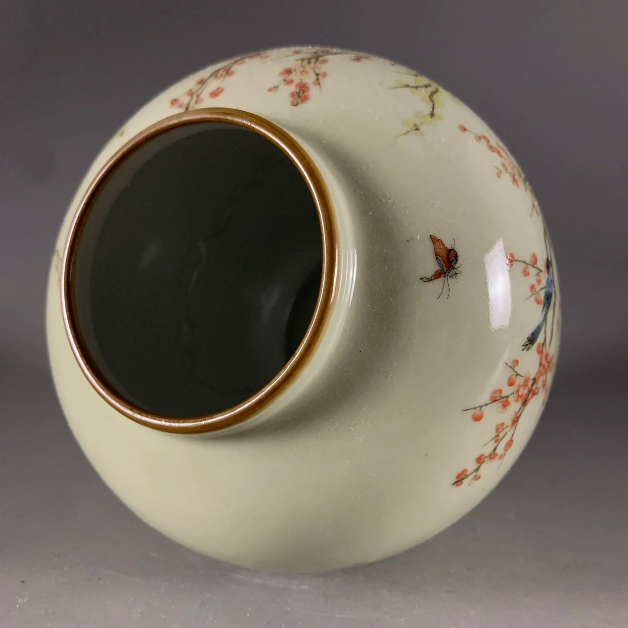 Vase ceramic underglaze pastel twelve magpie picture large capacity new retro antique porcelain study tabletop ornament artwork