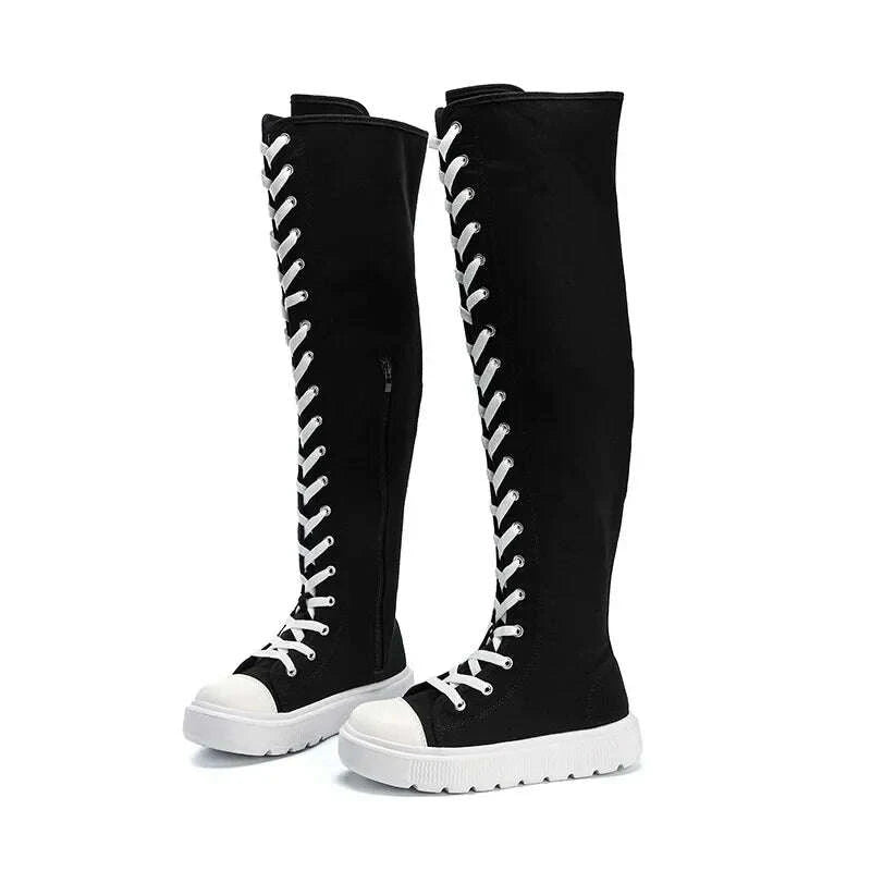 plus-size-womens-canvas-boots-spring-autumn-high-top-side-zipper-simple-long-tube-over-knee-shoes-flat-heel-adult-footwearkimlud-womens-clothes-35077588