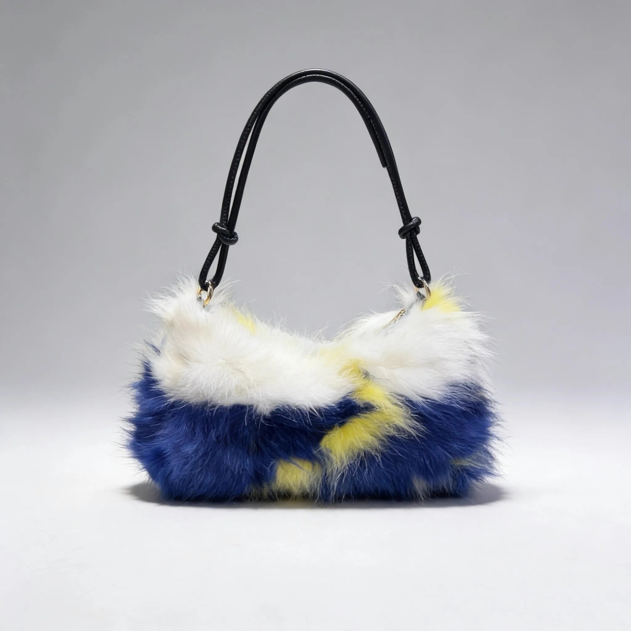 Winter Fox Fur Bag Women's Bag Fashion Handbag Ladies Bags Purses Women Shoulder Bag Real Silver Fox Fur Messenger Bags