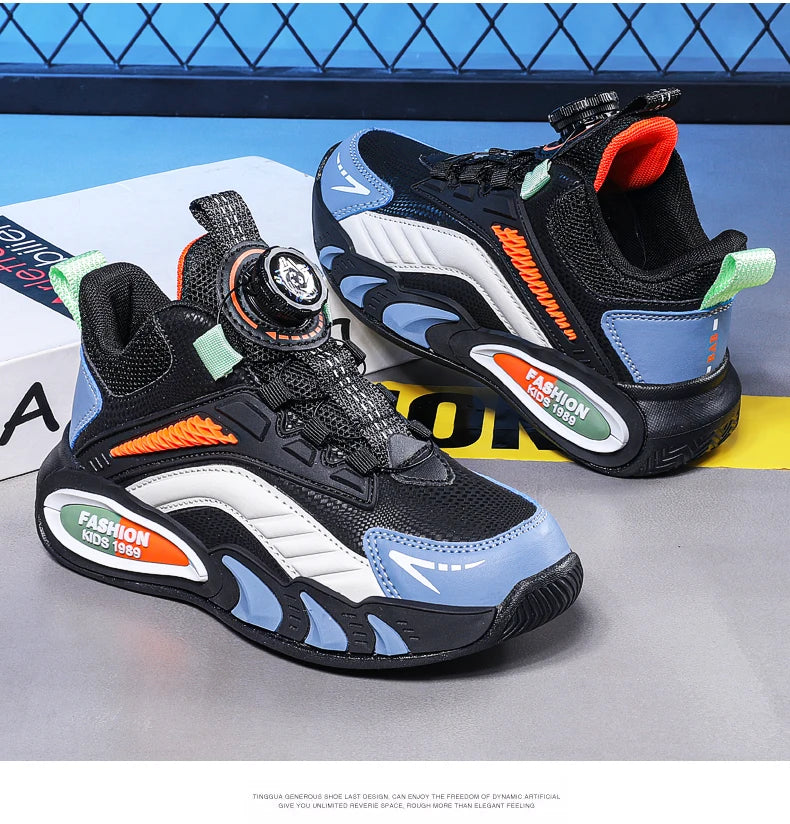PU Leather Sneakers Breathable Unisex Everyday Comfort — Black | KIMLUD