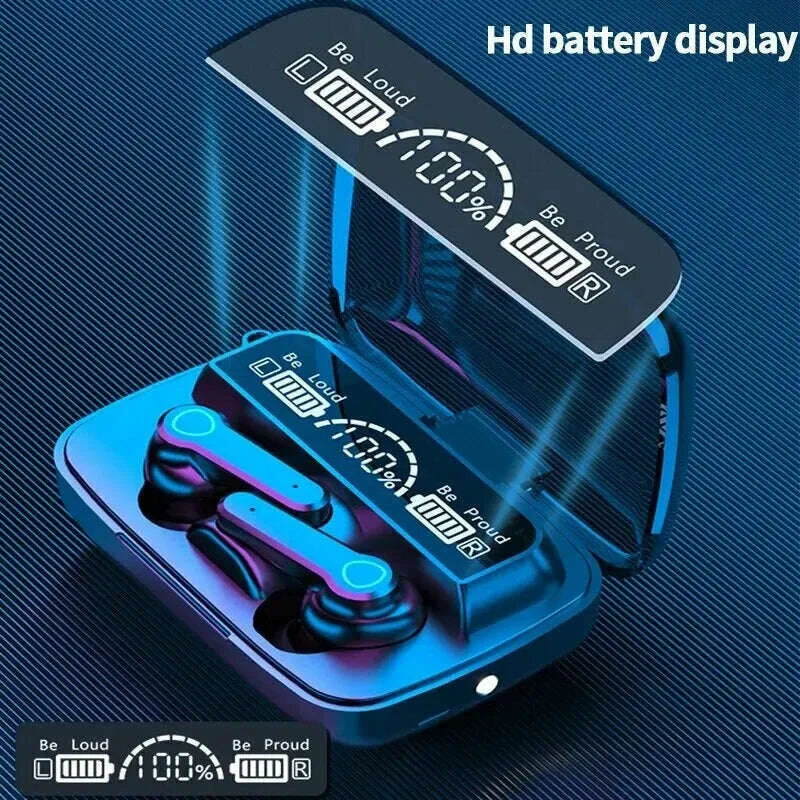 m19-bluetooth-headset-wireless-tws-gaming-support-noise-cancelling-touch-in-ear-mini-emergency-power-bank-headsetkimlud-womens-fashion-34607819
