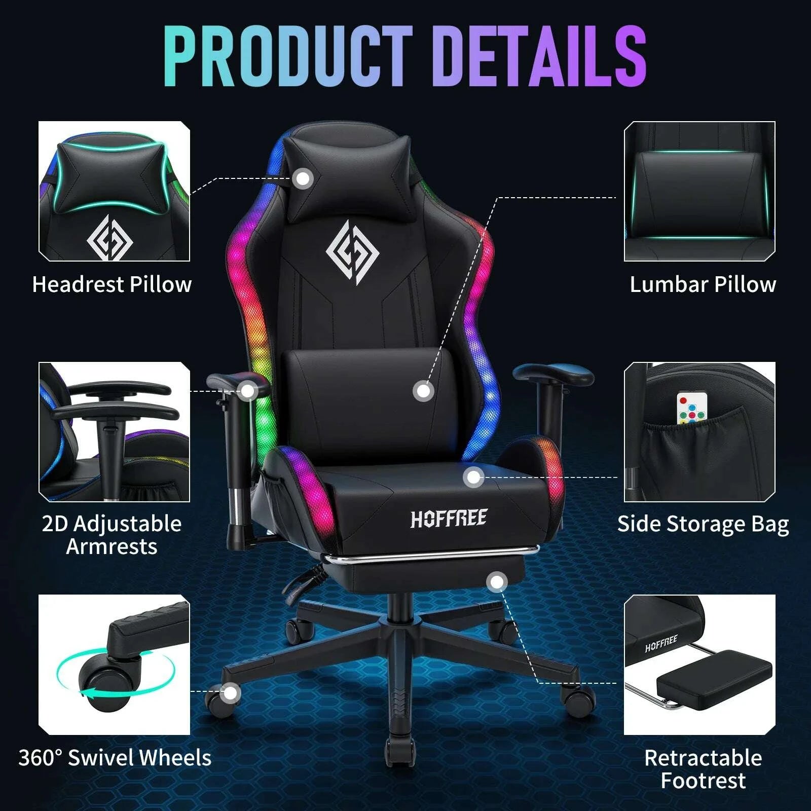 led-gaming-chair-for-children-8-15-years-adjustable-gamer-chair-with-led-lighting-footrest-lumbar-support-ergonomic-pc-chaikimludkimlud-35574729